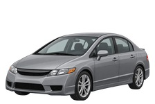 Illustration of a 2010 Honda Civic Si FA5, eighth-generation four-door sedan, front three-quarter view